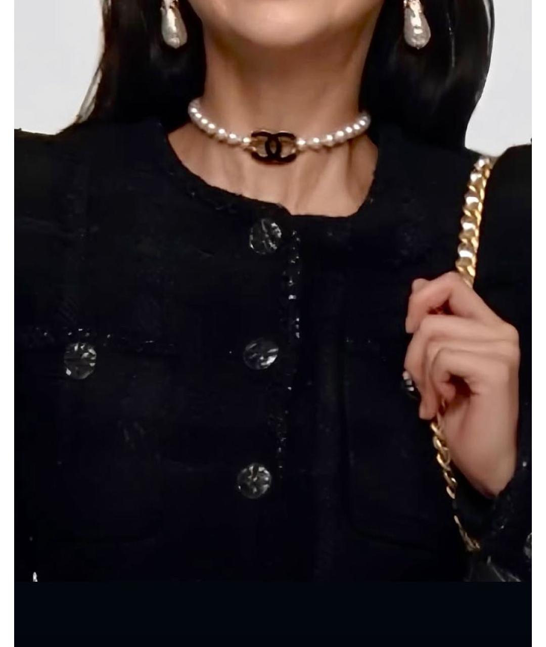 CHANEL Белое жемчужное колье, фото 5