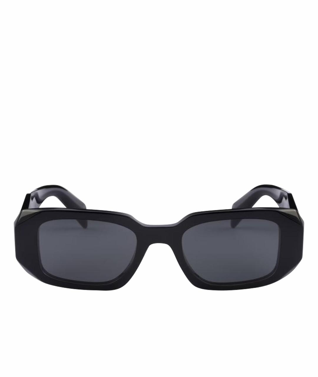 PRADA Черные пластиковые солнцезащитные очки, фото 1