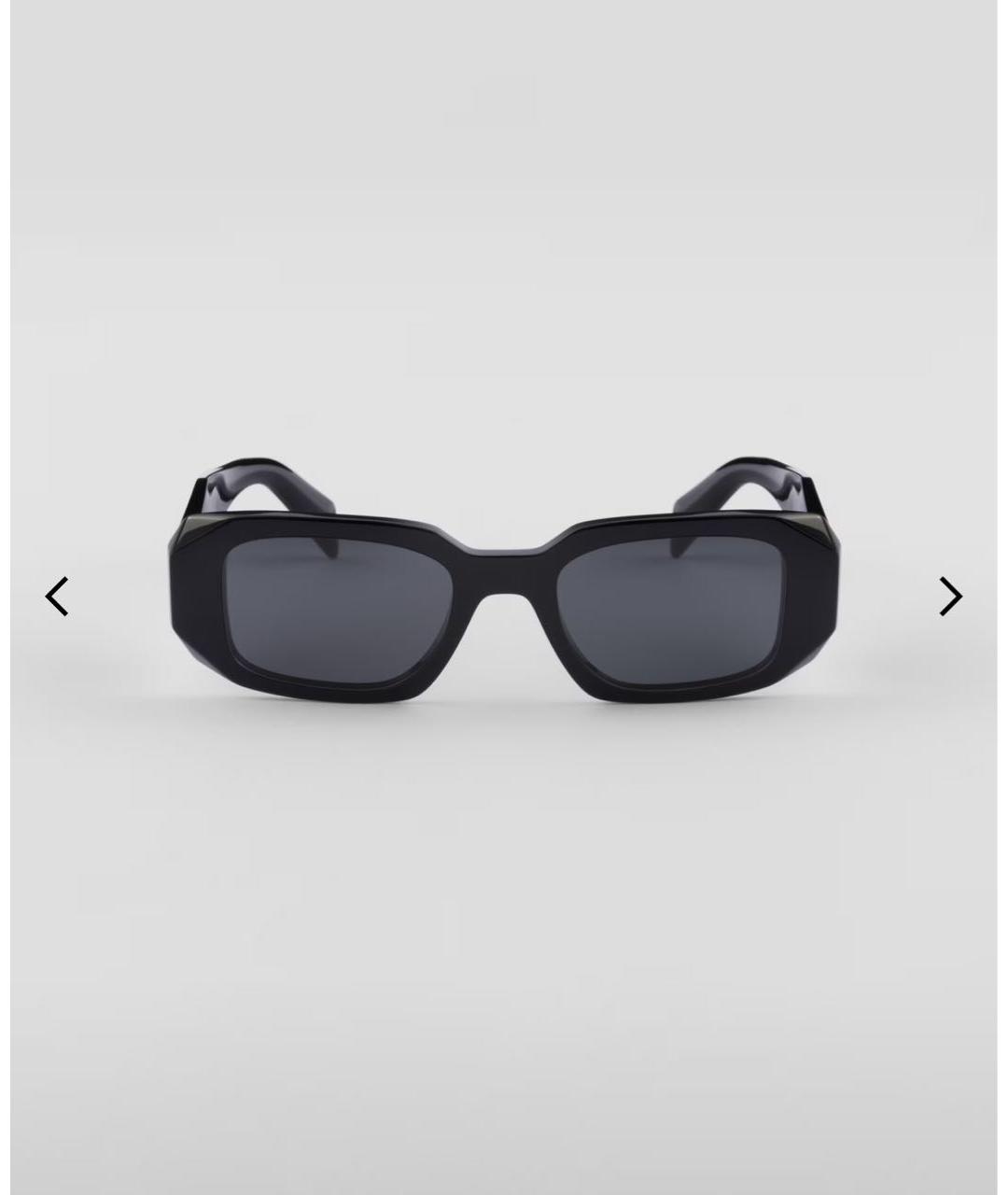 PRADA Черные пластиковые солнцезащитные очки, фото 9
