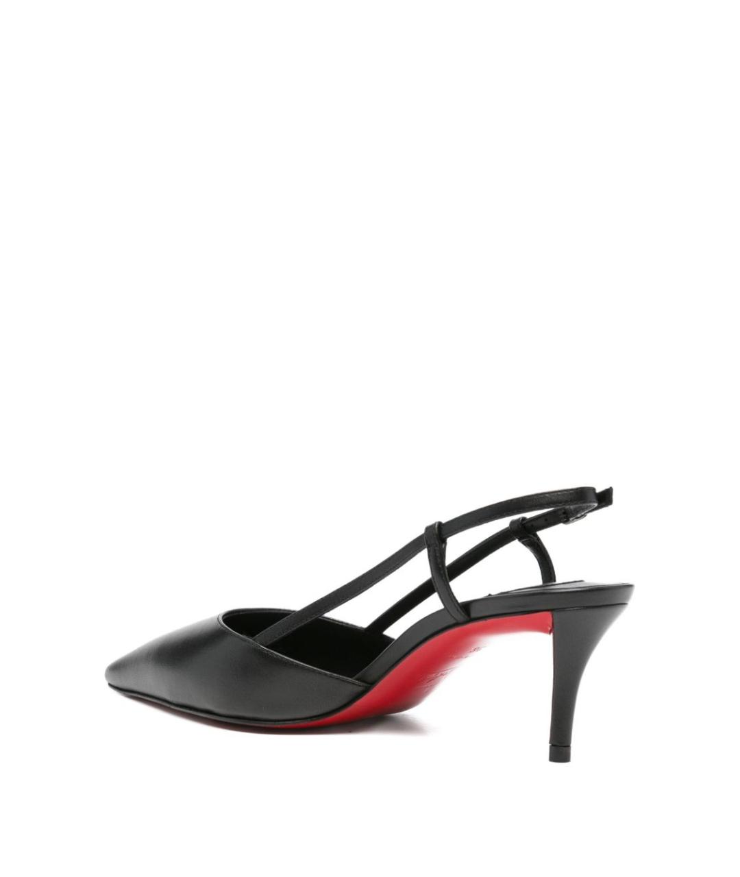 CHRISTIAN LOUBOUTIN Черные кожаные туфли, фото 4