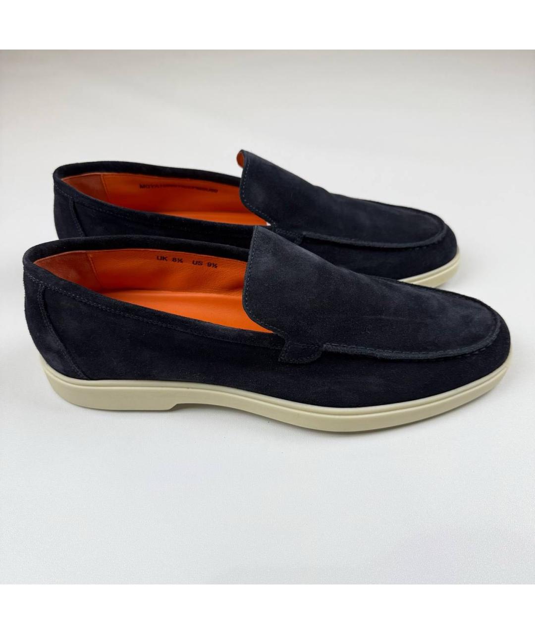 SANTONI Темно-синие лоферы, фото 6