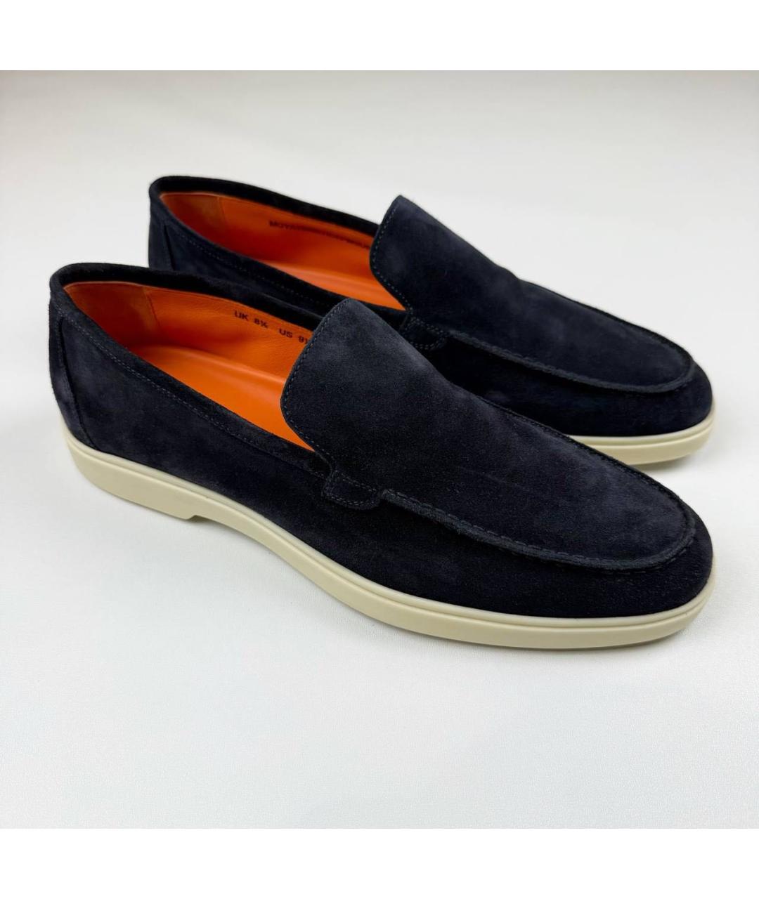 SANTONI Темно-синие лоферы, фото 2