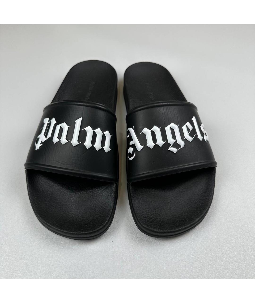 PALM ANGELS Черные шлепанцы, фото 3