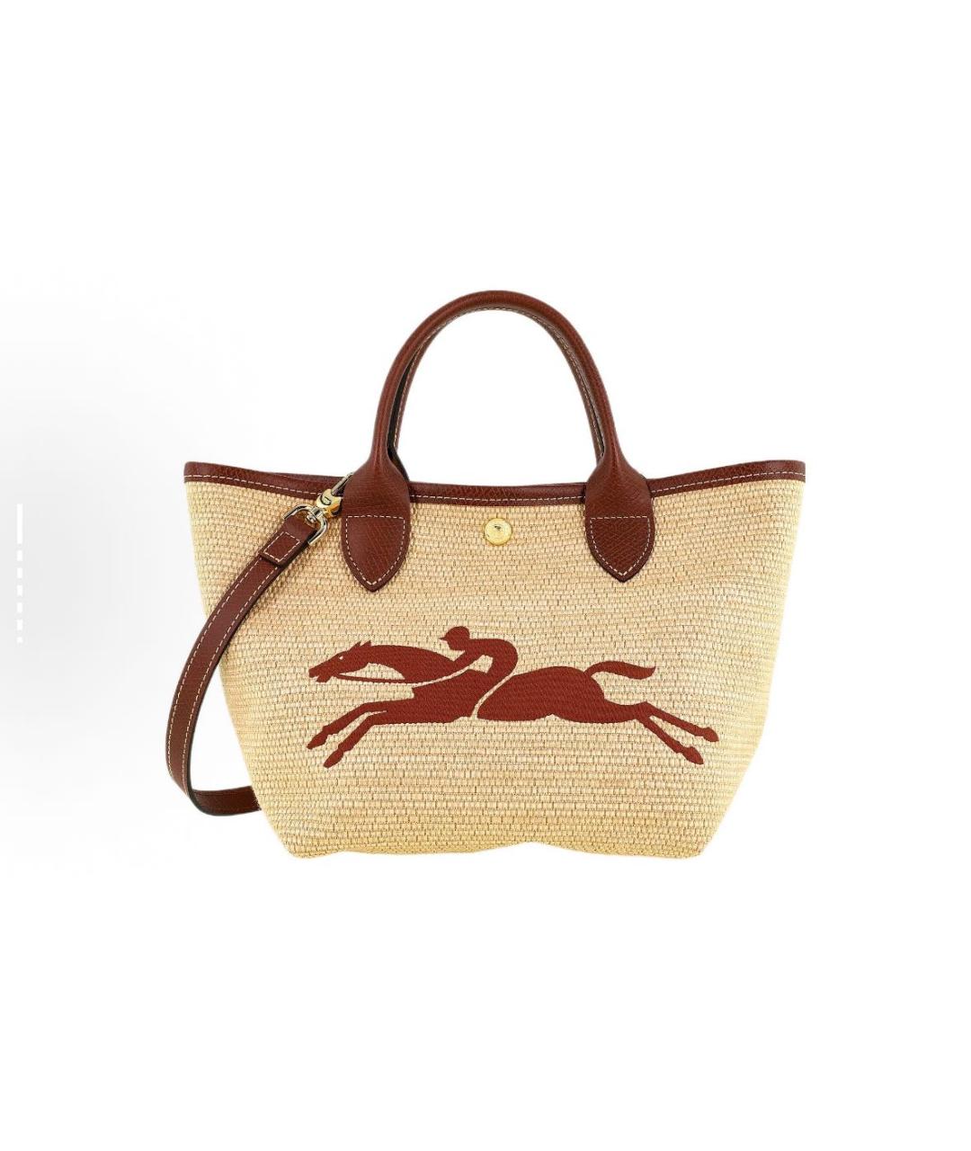 LONGCHAMP Бежевая сумка тоут, фото 5
