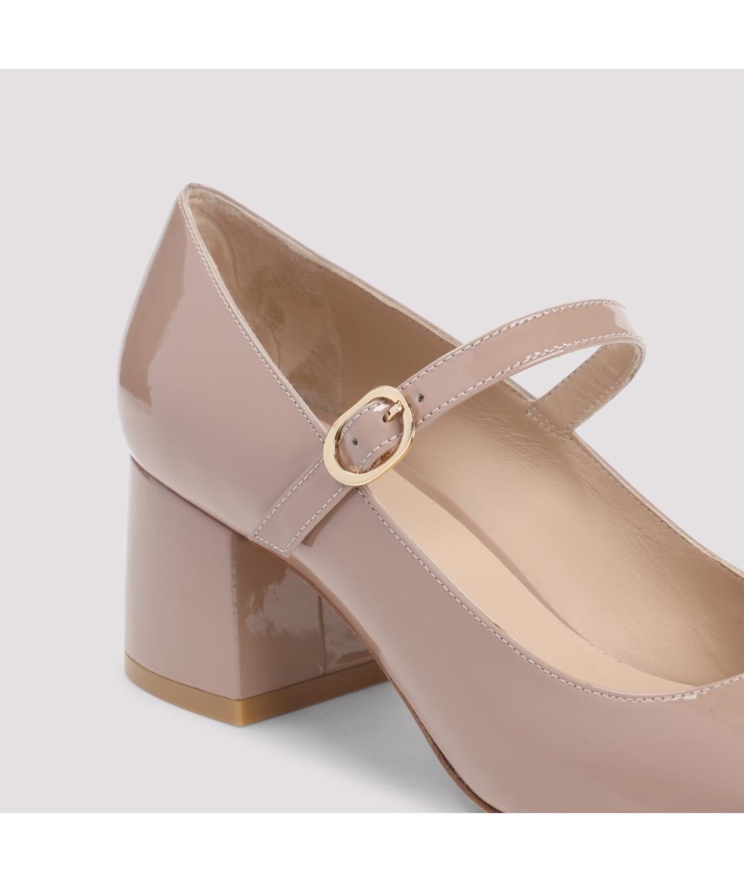 STUART WEITZMAN Розовые туфли из лакированной кожи, фото 4