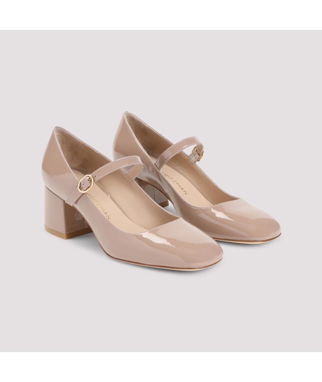 STUART WEITZMAN Розовые туфли из лакированной кожи, фото 3