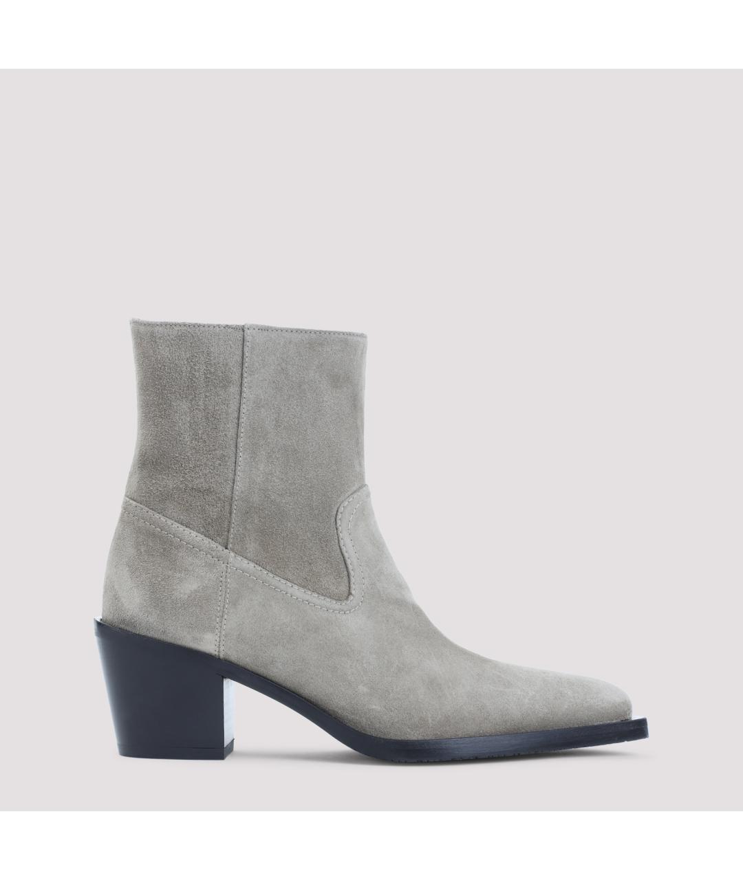 STUART WEITZMAN Серые замшевые ботинки, фото 2