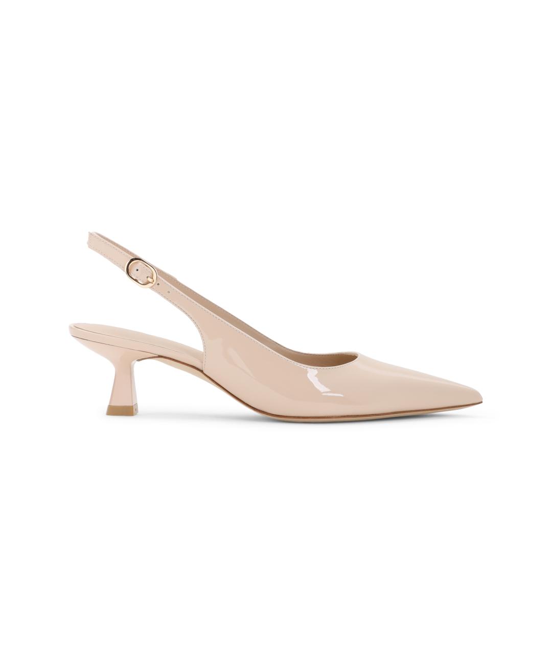 STUART WEITZMAN Бежевые туфли из лакированной кожи, фото 1