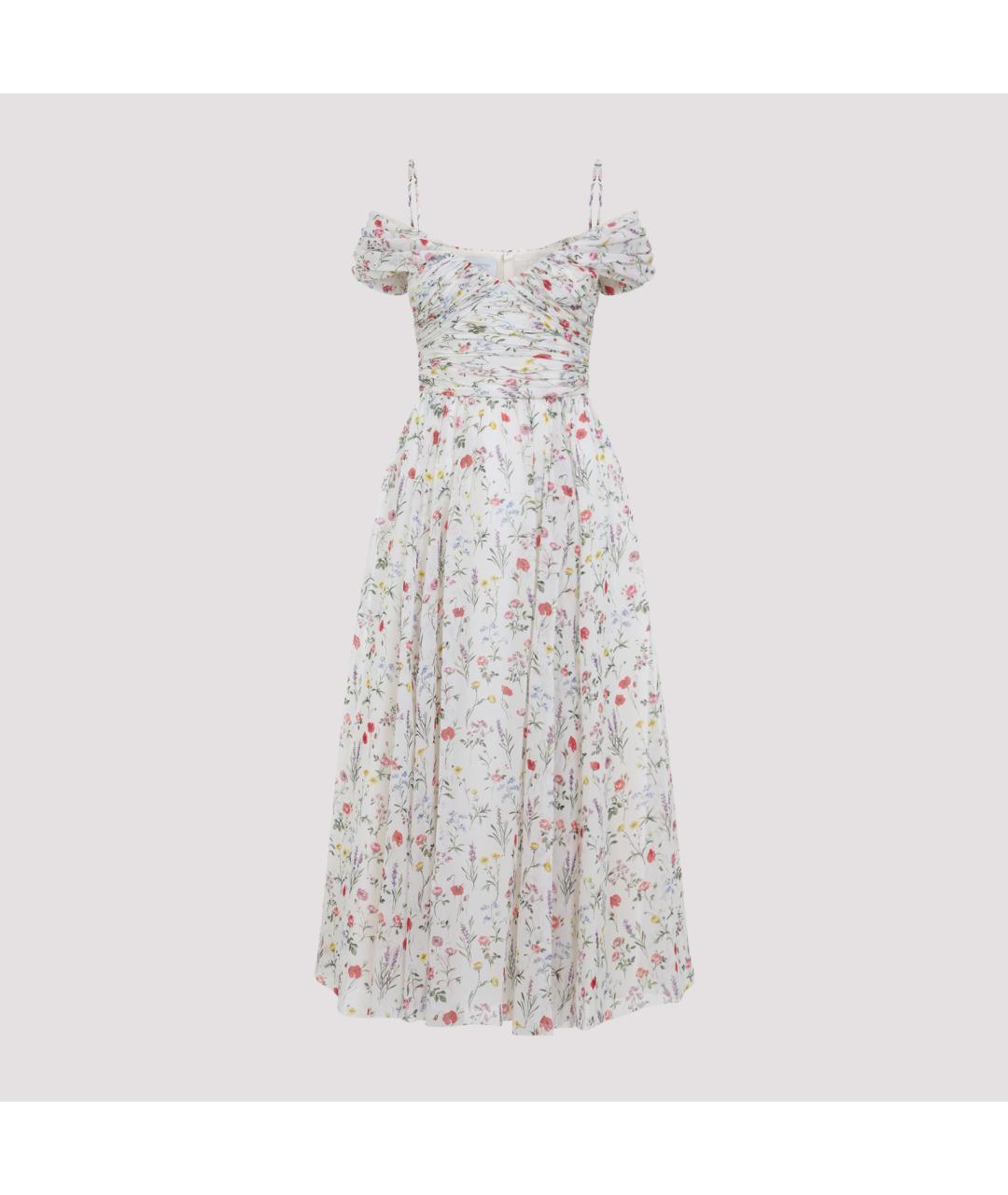 GIAMBATTISTA VALLI Мульти шелковое платье, фото 3