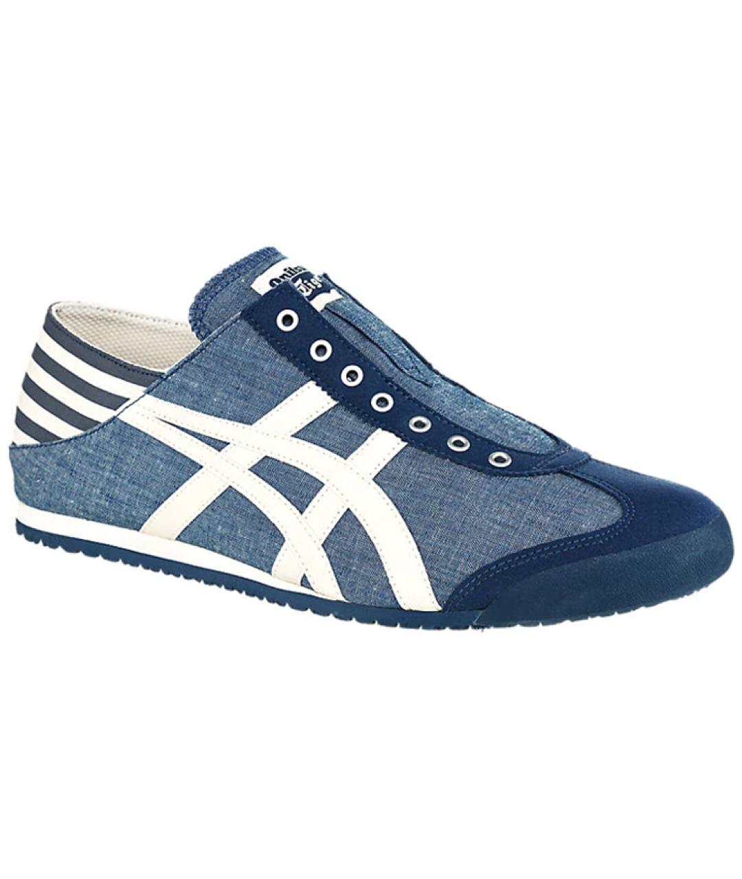 ONITSUKA TIGER Синие текстильные кроссовки, фото 3