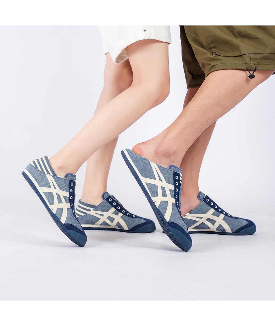 ONITSUKA TIGER Синие текстильные кроссовки, фото 9