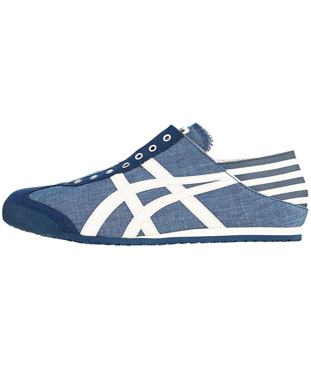 ONITSUKA TIGER Синие текстильные кроссовки, фото 10
