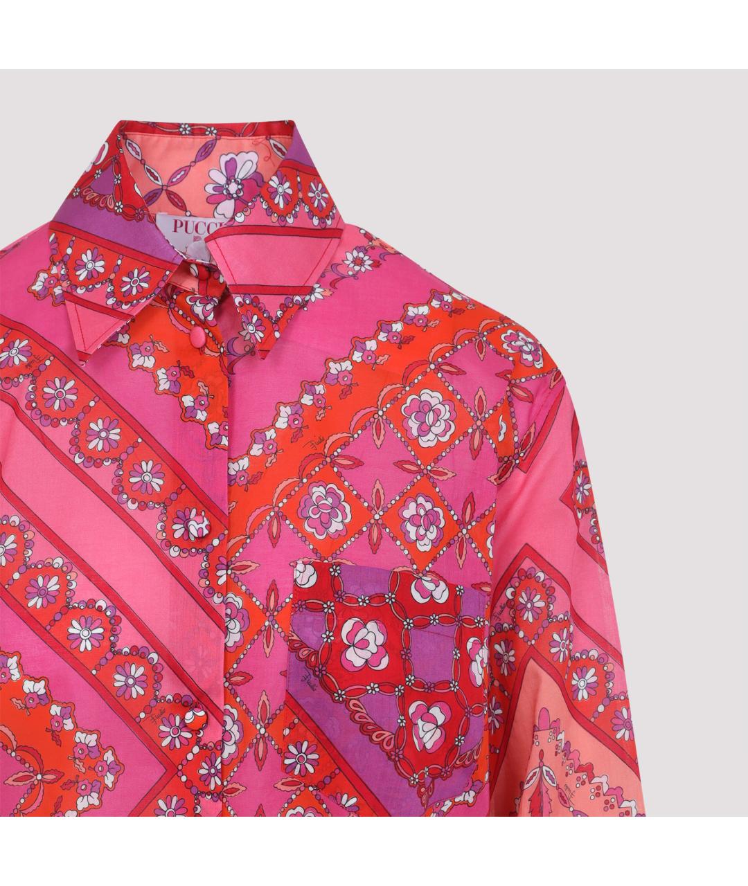 PUCCI Розовая хлопковая рубашка, фото 5