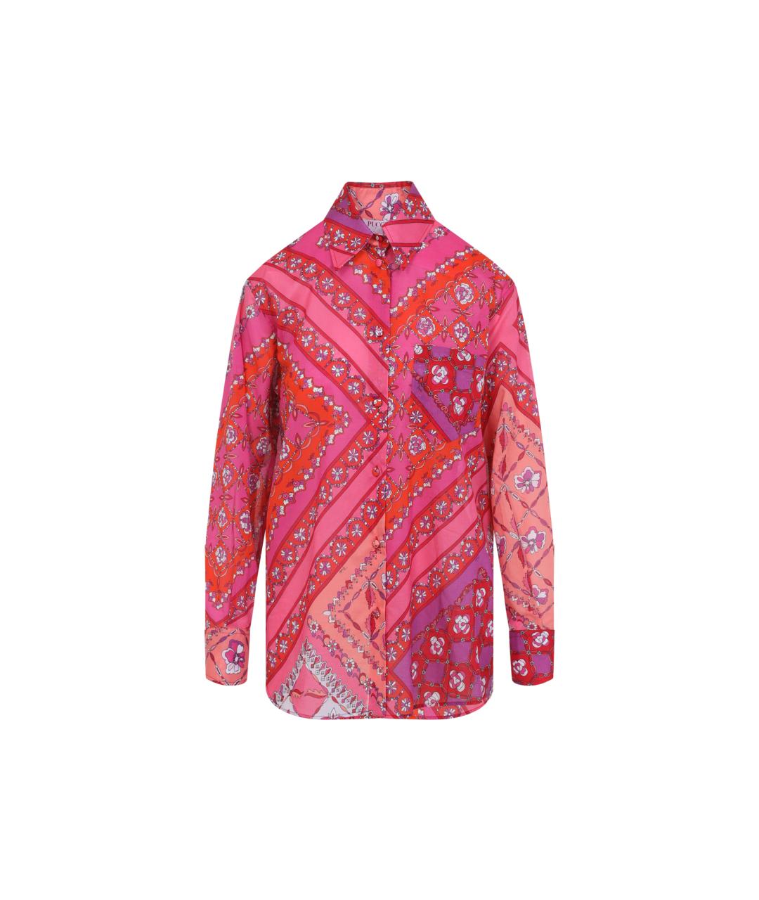 PUCCI Розовая хлопковая рубашка, фото 1