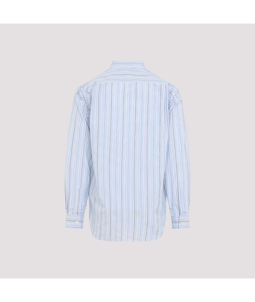 COMME DES GARÇONS SHIRT Голубая хлопковая кэжуал рубашка, фото 4