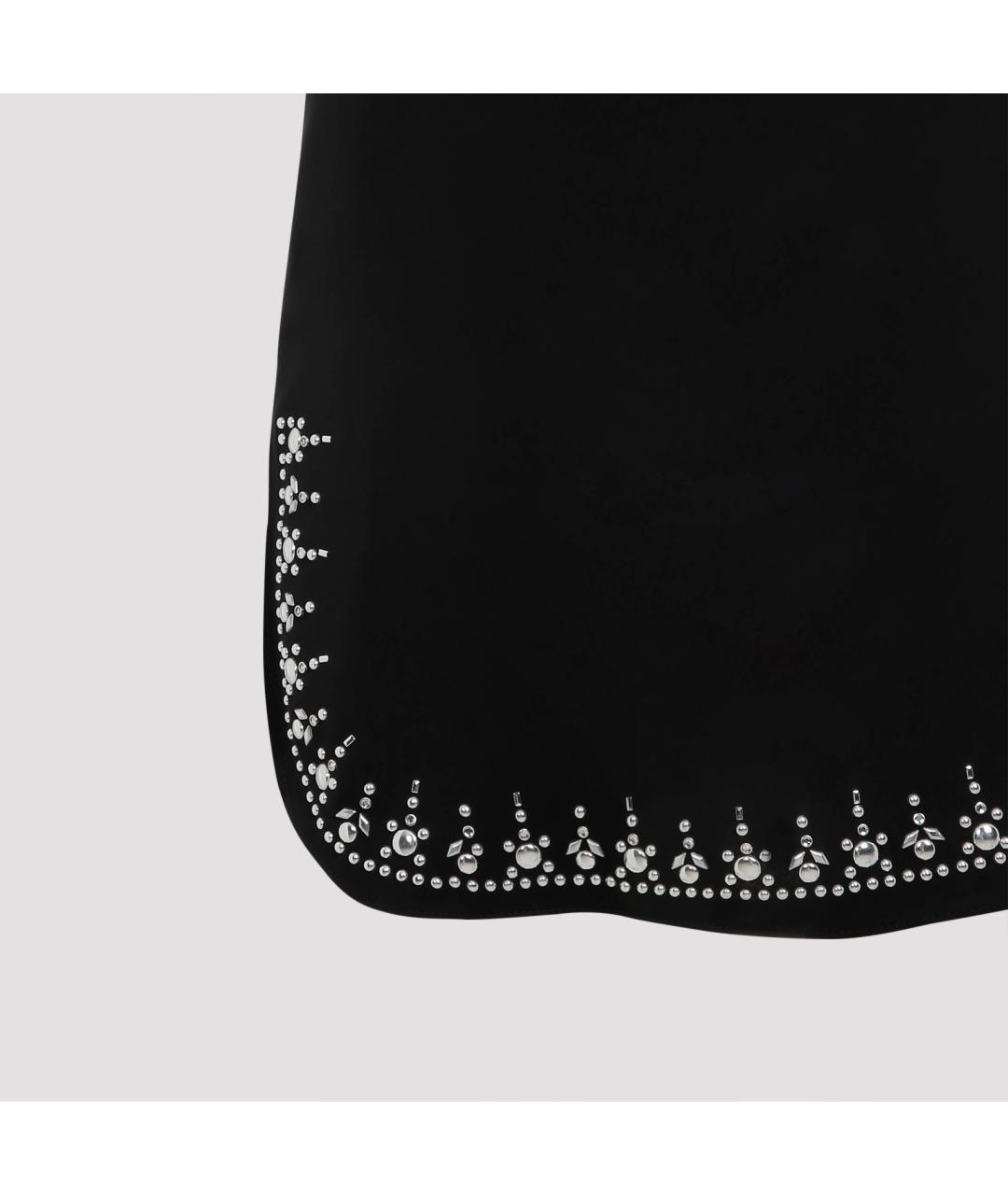 PACO RABANNE Черная полиэстеровая майка, фото 6