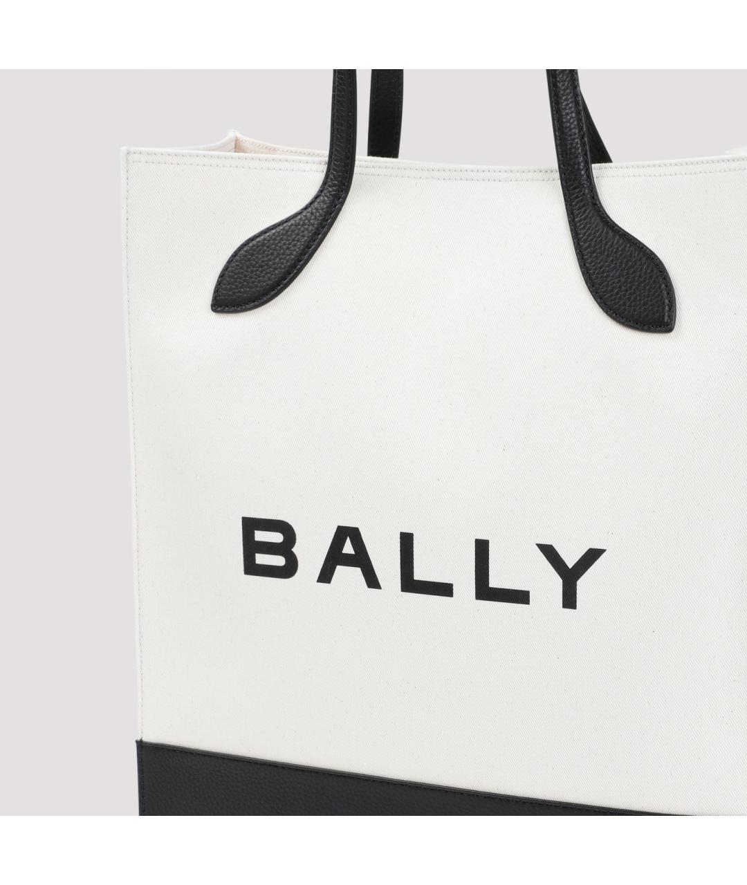 BALLY Бежевая тканевая сумка тоут, фото 6