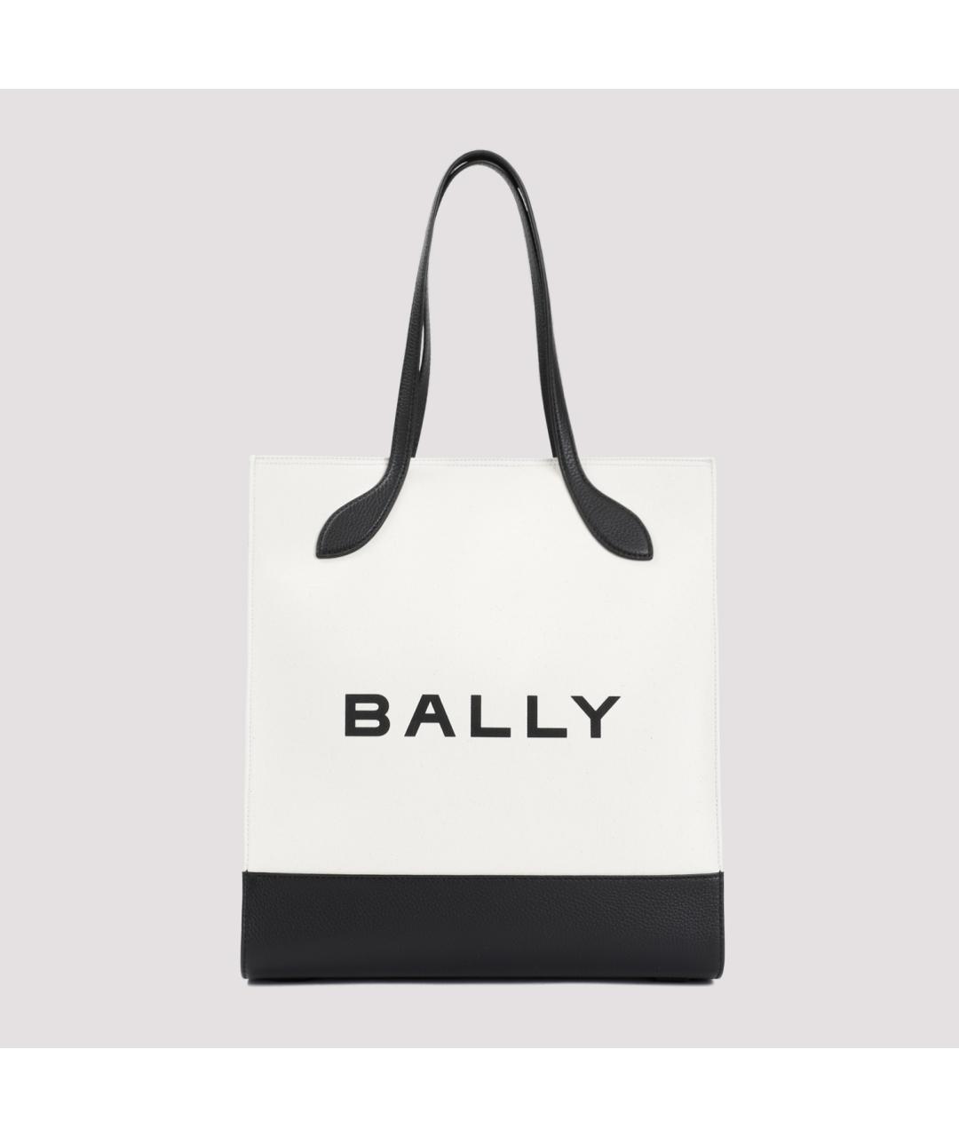 BALLY Бежевая тканевая сумка тоут, фото 2