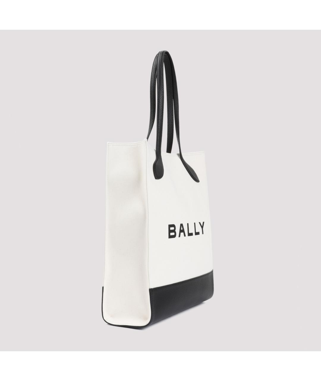 BALLY Бежевая тканевая сумка тоут, фото 5