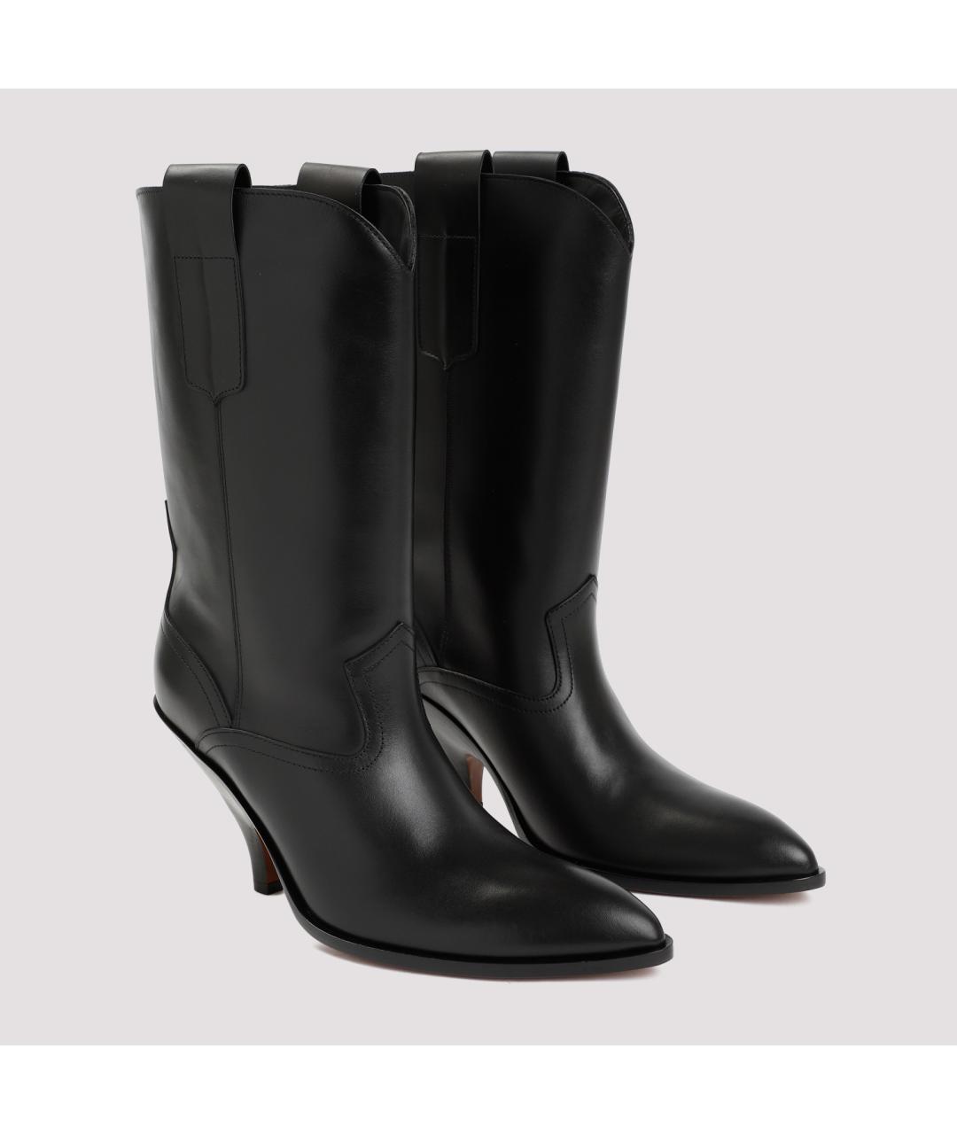 BALLY Черные кожаные сапоги, фото 5