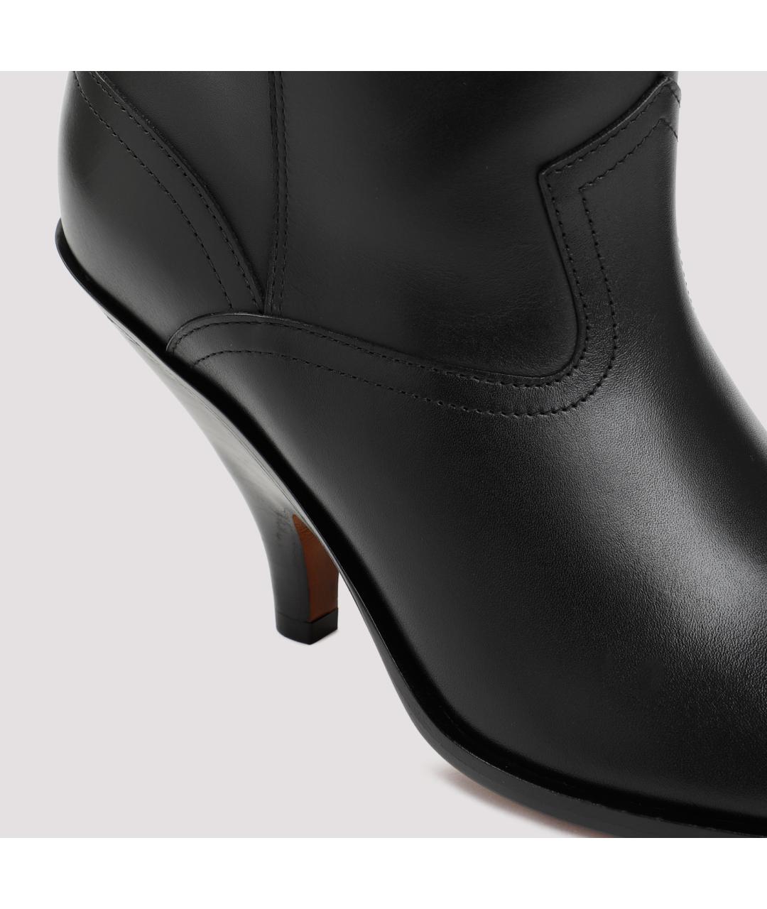 BALLY Черные кожаные сапоги, фото 6