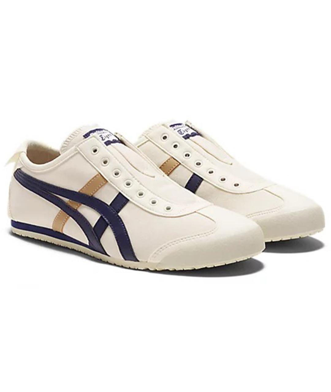 ONITSUKA TIGER Бежевые текстильные кеды, фото 3