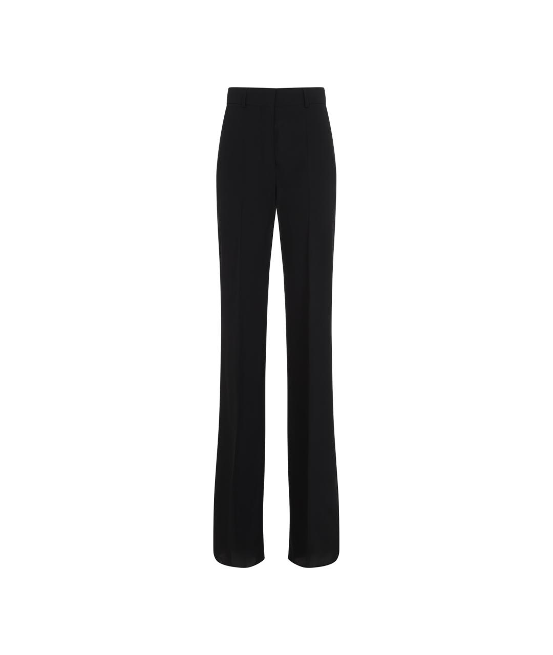SPORTMAX Черные вискозные брюки узкие, фото 1