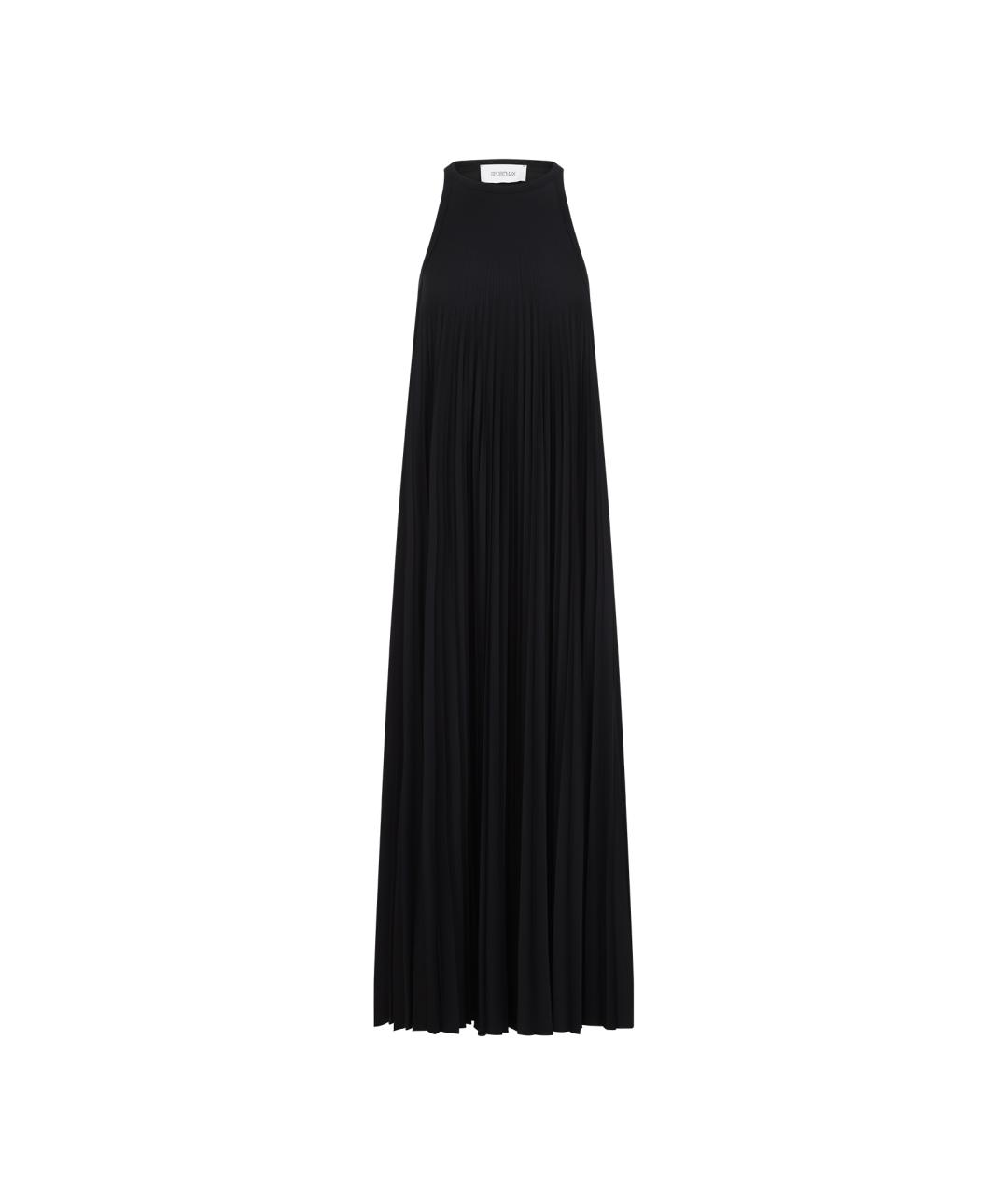 SPORTMAX Черное полиэстеровое повседневное платье, фото 1