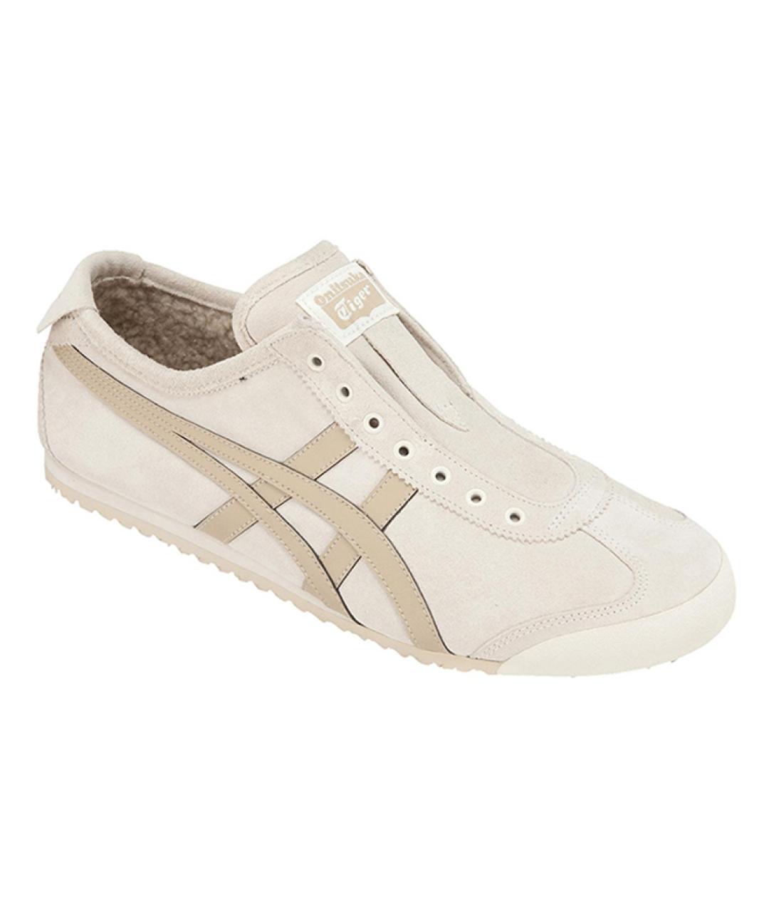 ONITSUKA TIGER Бежевые текстильные кеды, фото 3