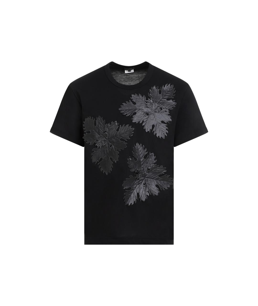 COMME DES GARÇONS HOMME PLUS Черная синтетическая футболка, фото 1