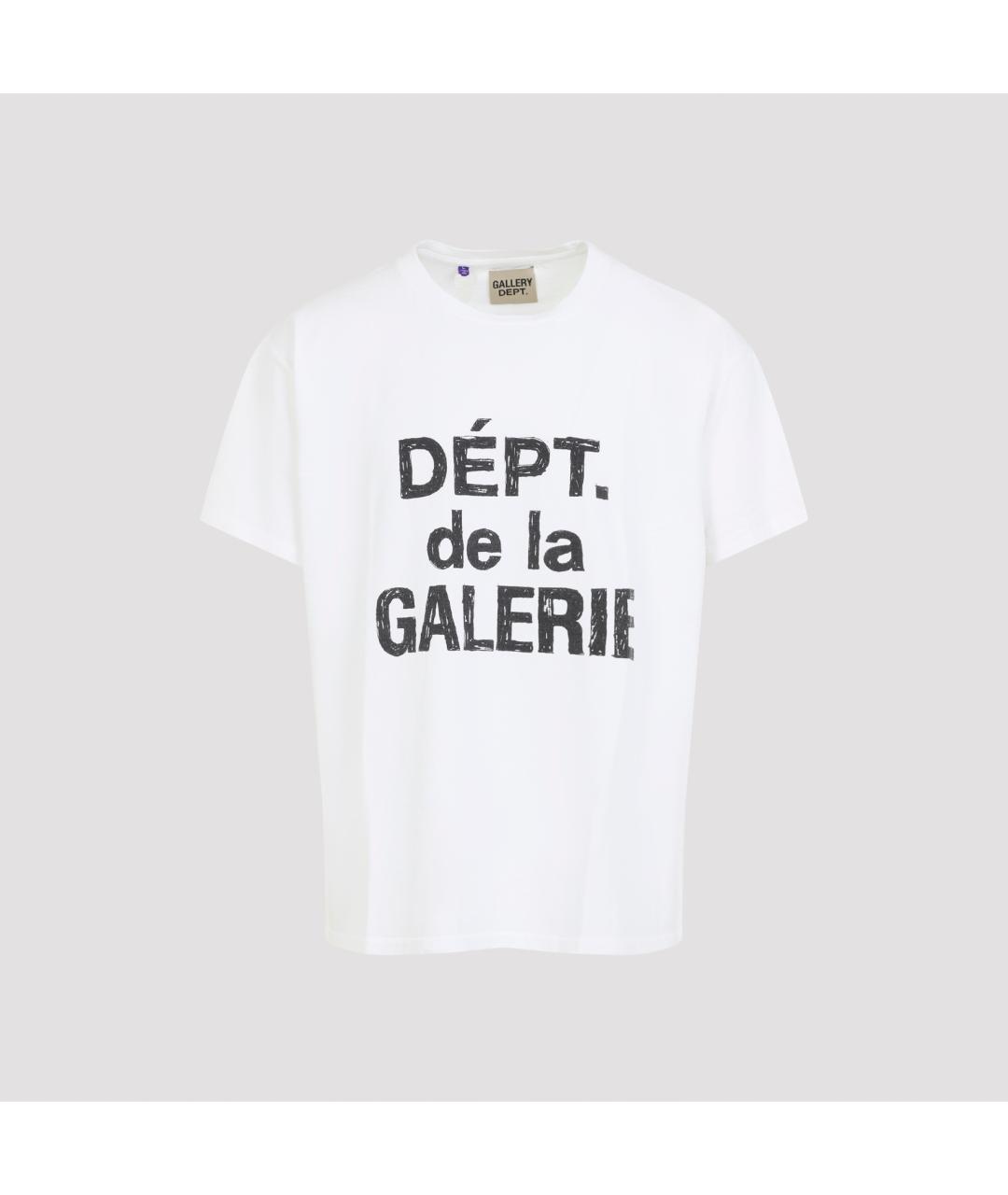 Gallery Dept Белая хлопковая футболка, фото 2