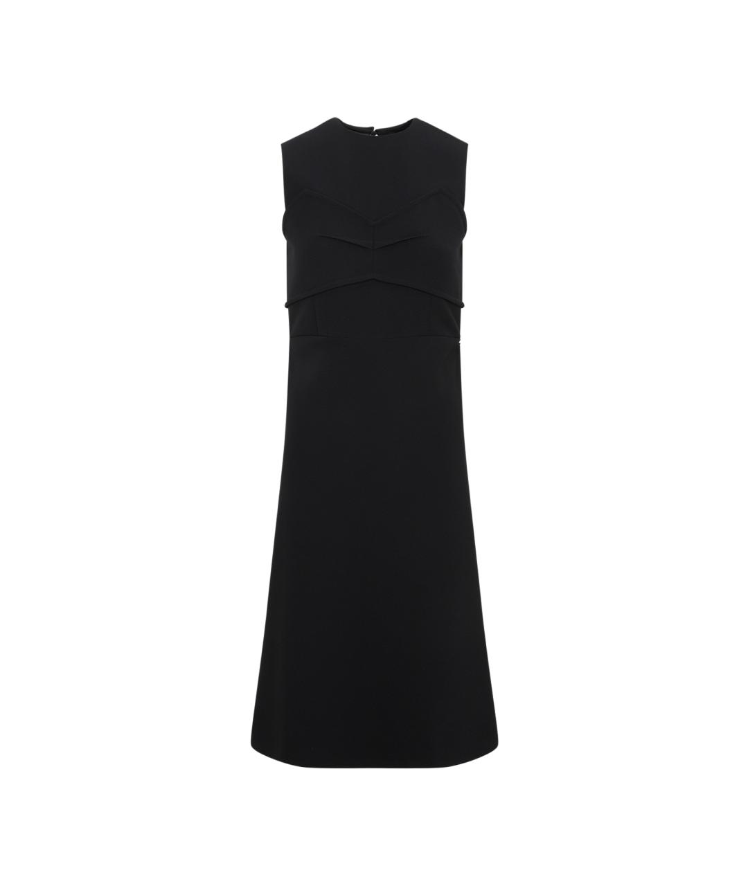 SPORTMAX Черное полиэстеровое повседневное платье, фото 1