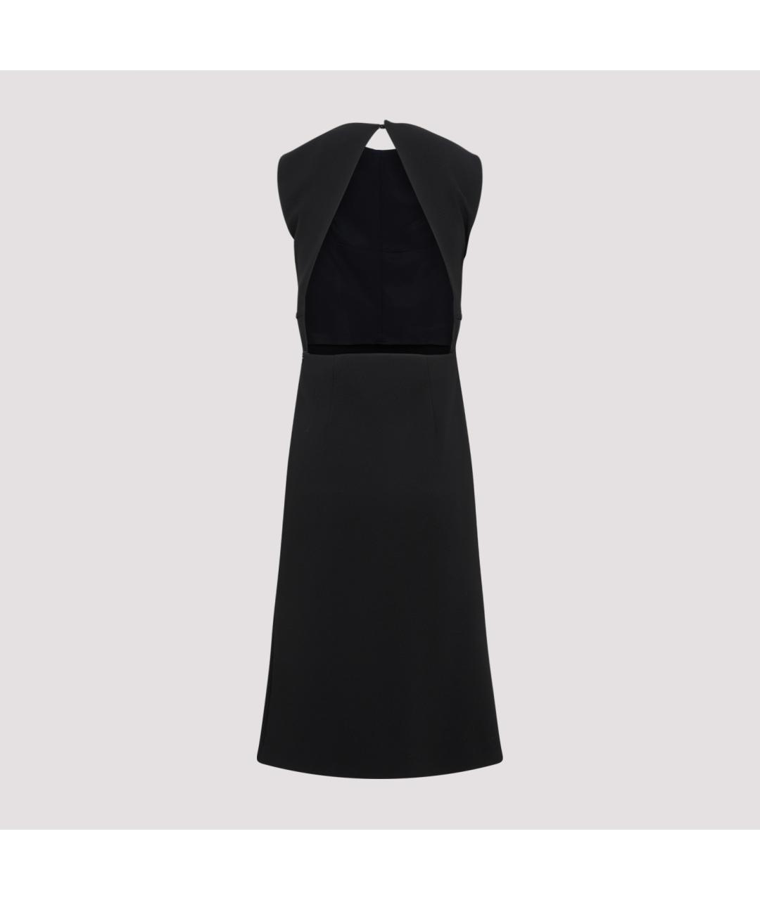 SPORTMAX Черное полиэстеровое повседневное платье, фото 4