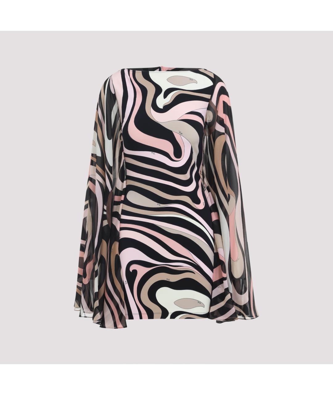 EMILIO PUCCI Мульти вискозное коктейльное платье, фото 2