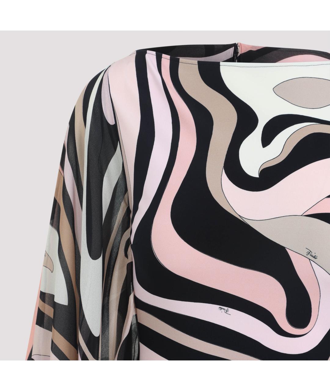 EMILIO PUCCI Мульти вискозное коктейльное платье, фото 5