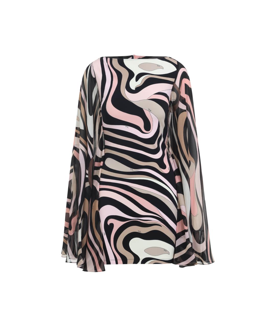 EMILIO PUCCI Мульти вискозное коктейльное платье, фото 1