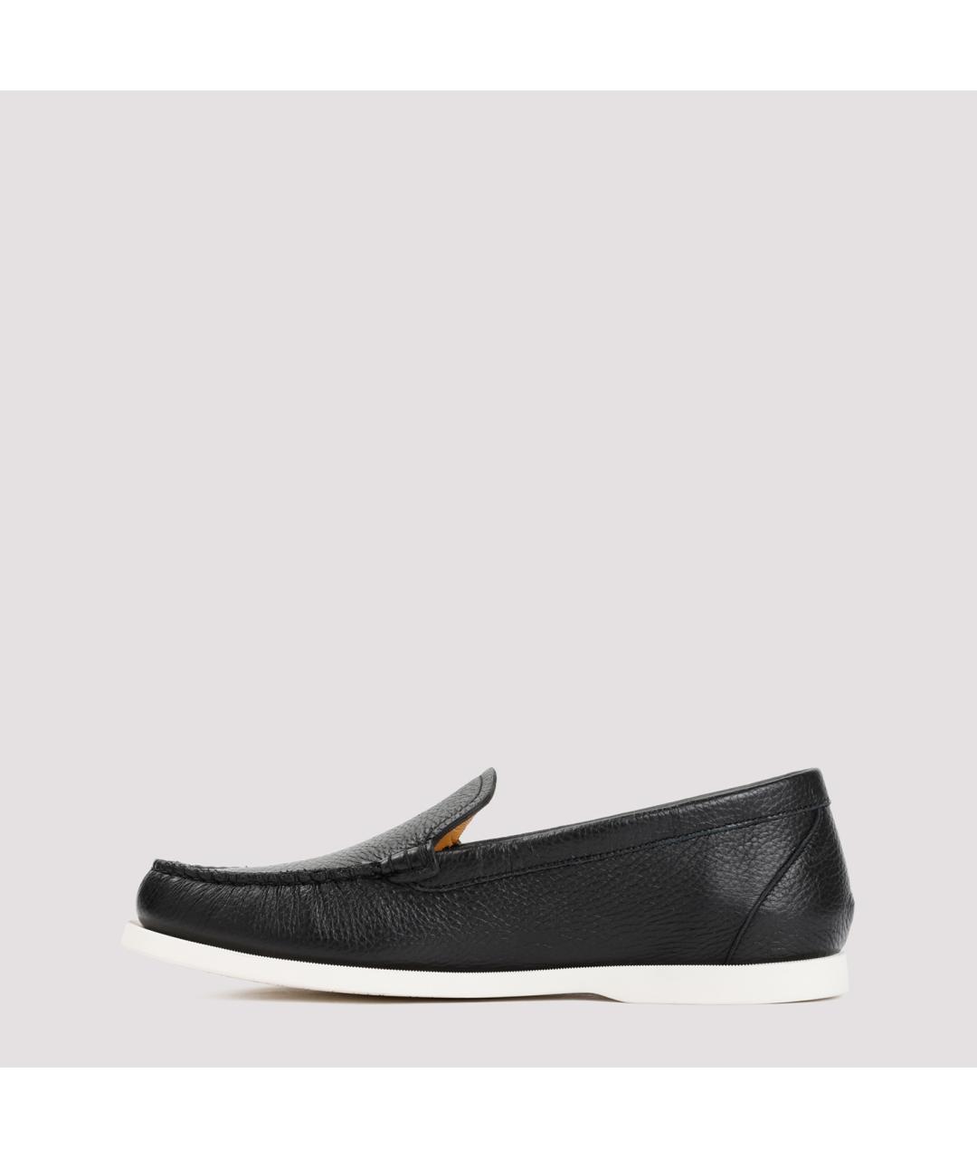 BALLY Черные кожаные лоферы, фото 4