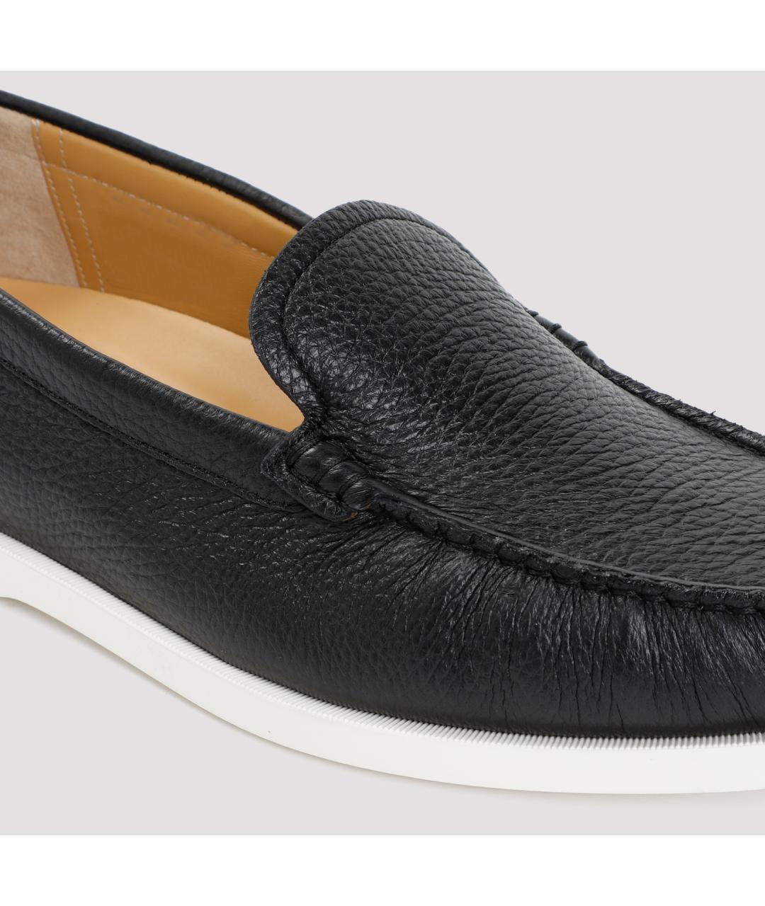 BALLY Черные кожаные лоферы, фото 6