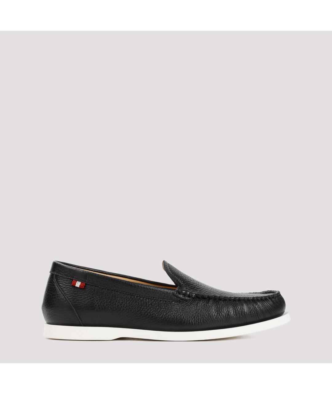 BALLY Черные кожаные лоферы, фото 2