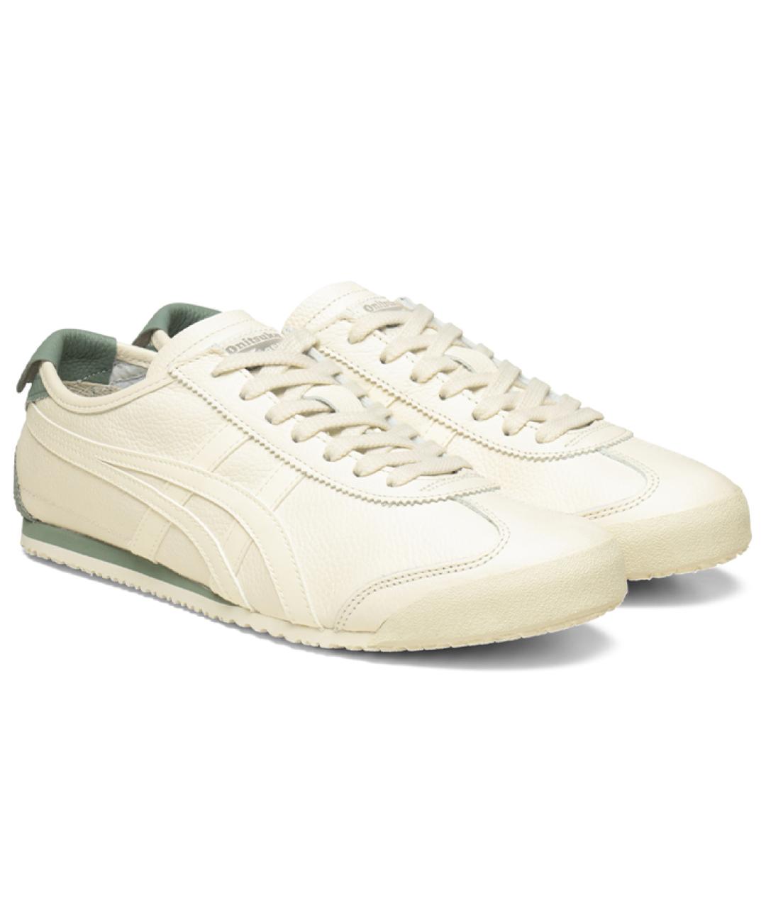 ONITSUKA TIGER Бежевые кожаные кроссовки, фото 3