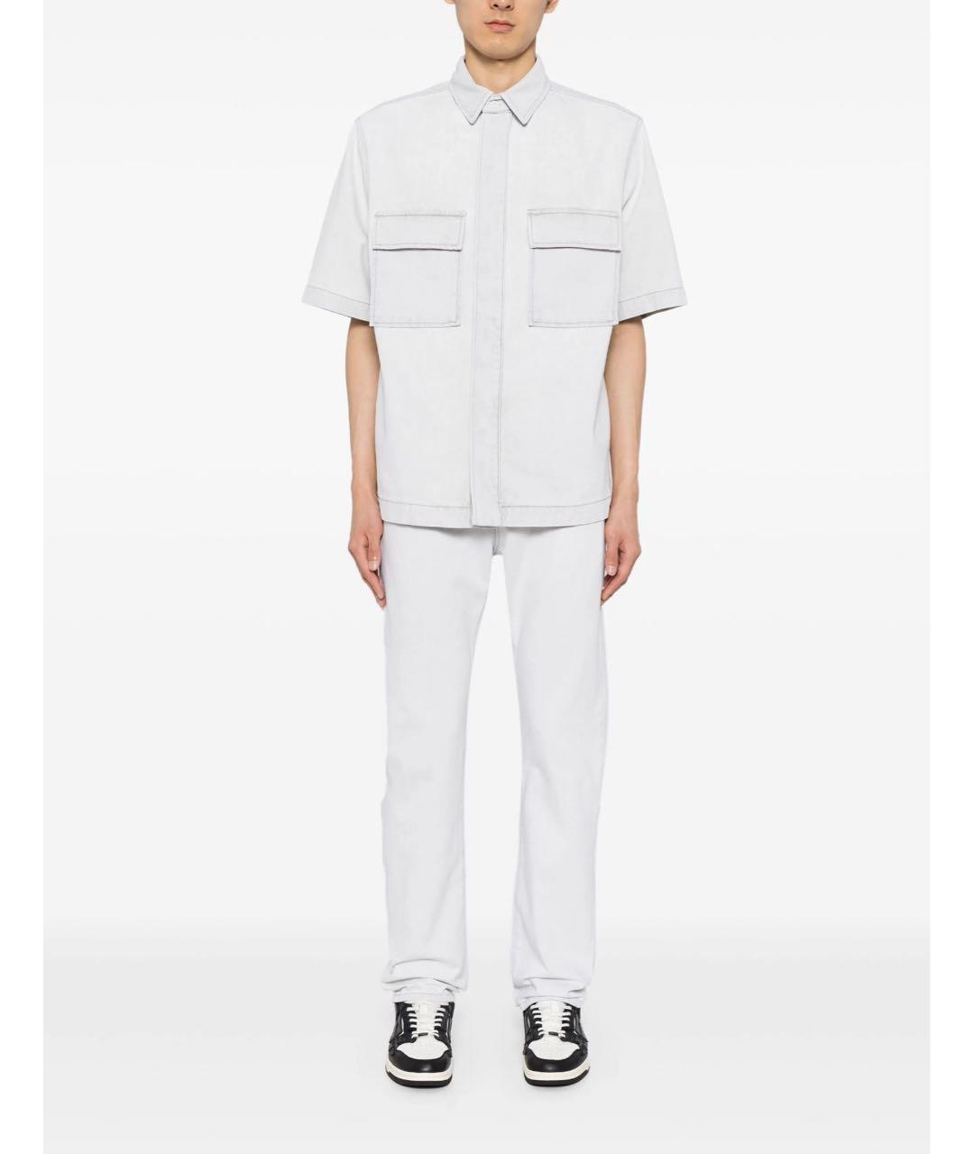 IRO Серые хлопковые прямые джинсы, фото 6