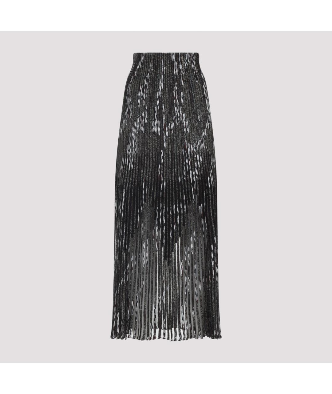 MISSONI Антрацитовая вискозная юбка макси, фото 2