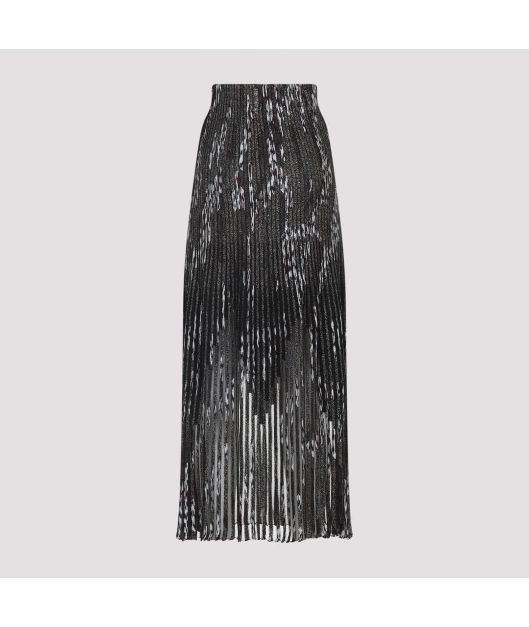 MISSONI Антрацитовая вискозная юбка макси, фото 4
