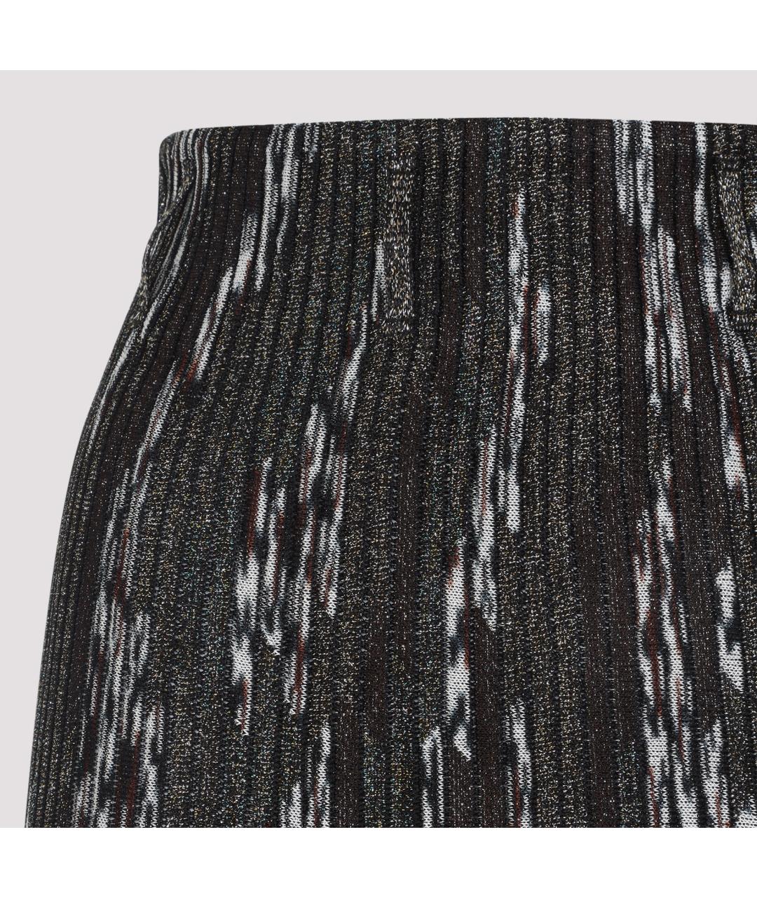 MISSONI Антрацитовая вискозная юбка макси, фото 5