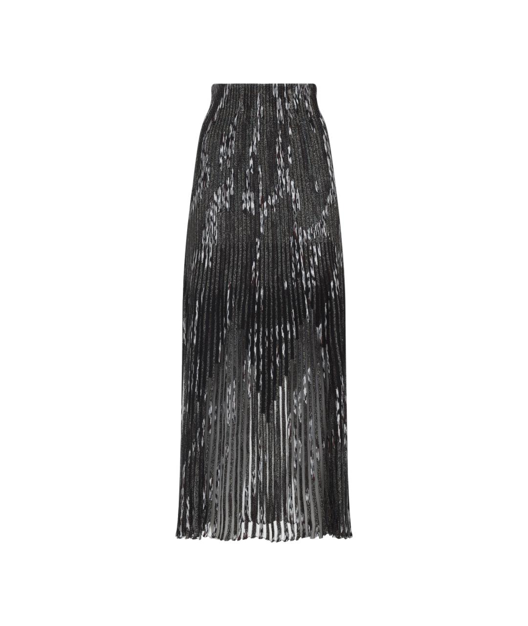 MISSONI Антрацитовая вискозная юбка макси, фото 1