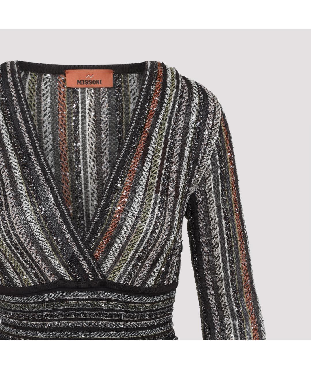 MISSONI Мульти вискозное платье, фото 5
