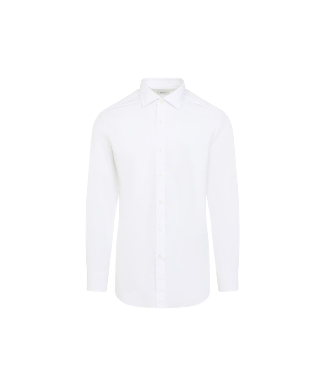BRIONI Белая хлопковая классическая рубашка, фото 1