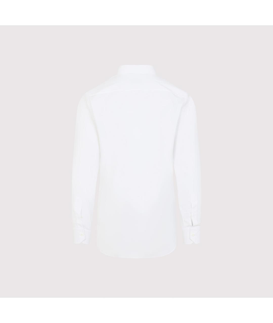 BRIONI Белая хлопковая классическая рубашка, фото 4
