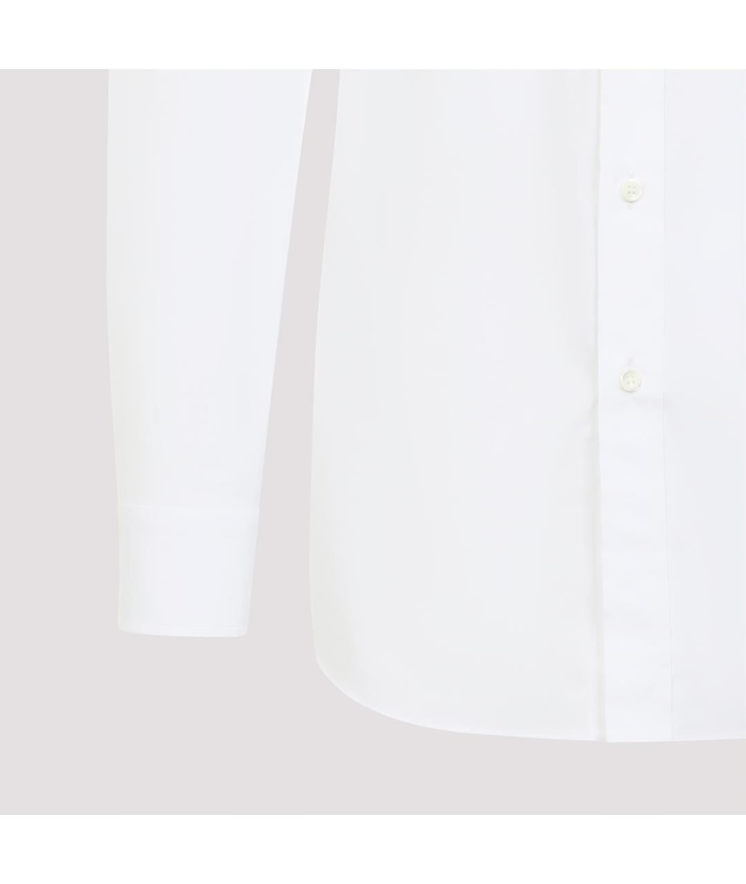BRIONI Белая хлопковая классическая рубашка, фото 5