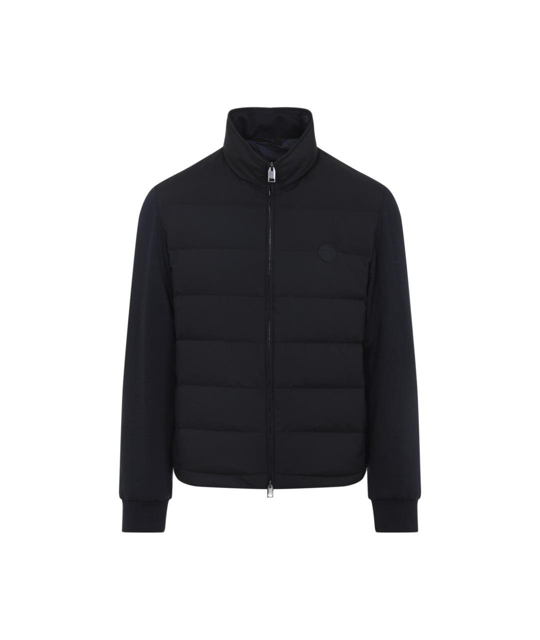 BRIONI Темно-синяя полиэстеровая куртка, фото 1